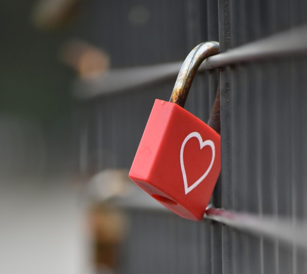 Heart & love locked away